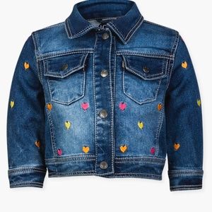 Losan Baby Girl Denim Jacket, 12-18m,   Heart embroidery.   (86)